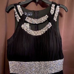 Formal floor length black dress